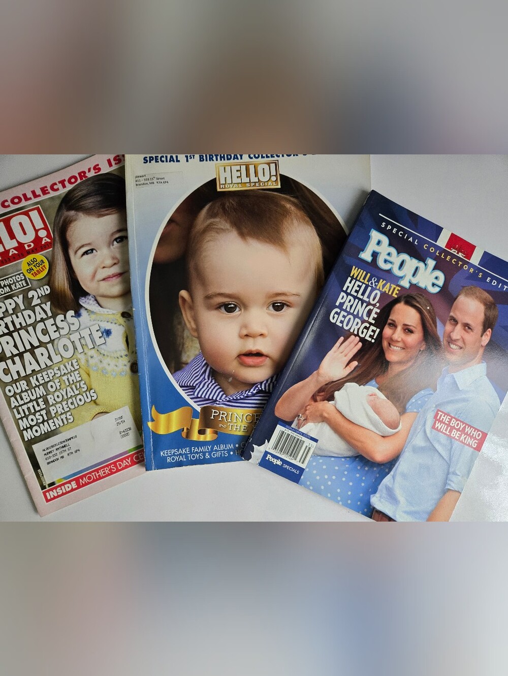 Prince William Kate Children Magazine Lot